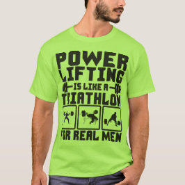 Kraftfull är som en triatlon för Manar T-shirt