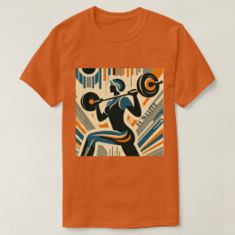 Kraftfull Art Deco för att lyfta kvinnors vikt T Shirt