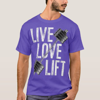 Kraftfull barbell för PowerLyftande Kärlek Hiss T Shirt