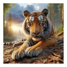 Kraftfull bengaltiger i Vildens jungel