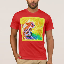 Kraftfull Cheetah Animal Painting. Köp nu T Shirt