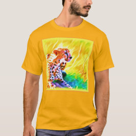 Kraftfull Cheetah Animal Painting. Köp nu T Shirt