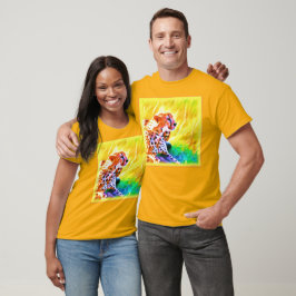 Kraftfull Cheetah Animal Painting. Köp nu T Shirt