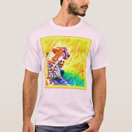 Kraftfull Cheetah Animal Painting. Köp nu T Shirt