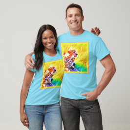 Kraftfull Cheetah Animal Painting. Köp nu T Shirt