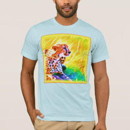 Kraftfull Cheetah Animal Painting. Köp nu T Shirt
