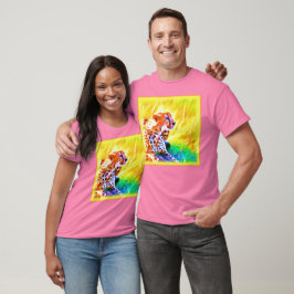 Kraftfull Cheetah Animal Painting. Köp nu T Shirt