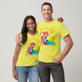 Kraftfull Cheetah Animal Painting. Köp nu T Shirt