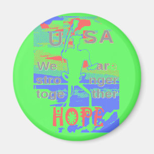 Kraftfull ECO USA Hillary Hope Vi är starkare än T Magnet