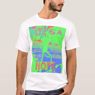 Kraftfull ECO USA Hillary Hope Vi är starkare än T Tee Shirt