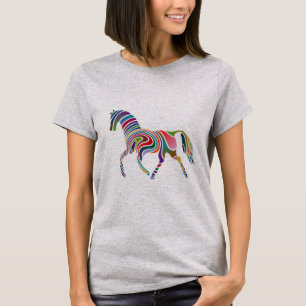 Kraftfull Elegant av regnbåge i färg T Shirt