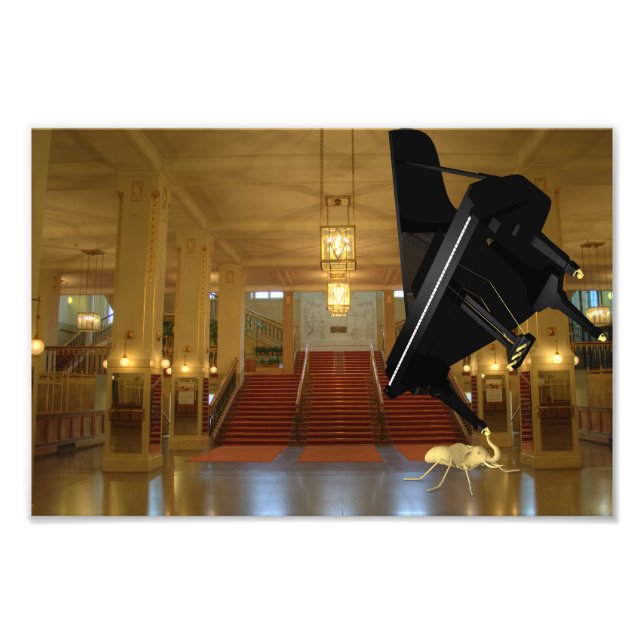 Kraftfull Eleph-Ant Fototryck (Framsidan)