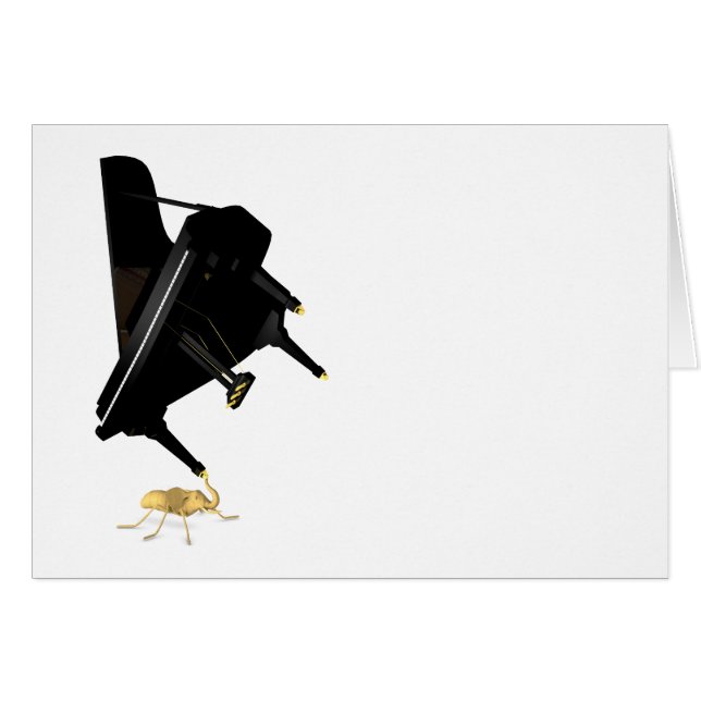 Kraftfull Eleph-Ant Hälsningskort (Framsidan Horizontal)