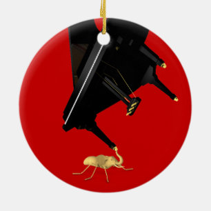 Kraftfull Eleph-Ant Julgransprydnad Keramik