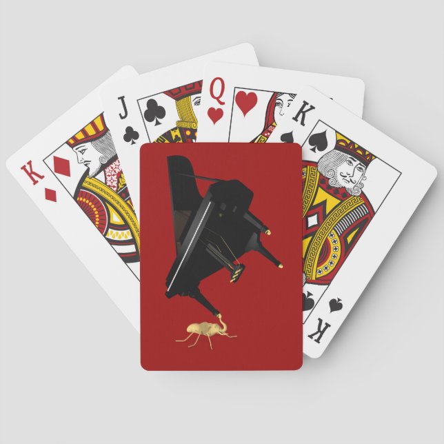 Kraftfull Eleph-Ant Spel Kort (Baksidan)