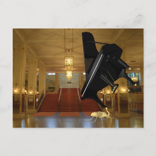 Kraftfull Eleph-Ant Vykort (Framsida)