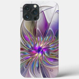 Kraftfull, färglös Abstrakt Fractal Art Flower