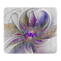 Kraftfull, färglös Abstrakt Fractal Art Flower