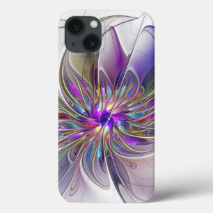 Kraftfull, färglös Abstrakt Fractal Art Flower