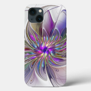 Kraftfull, färglös Abstrakt Fractal Art Flower
