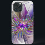 Kraftfull, färglös Abstrakt Fractal Art Flower<br><div class="desc">En kraftfull fantasi med flera färger,  en unik blommigt Fractal Art. Design för iPhone 13 Pro Max fodral med mera.</div>