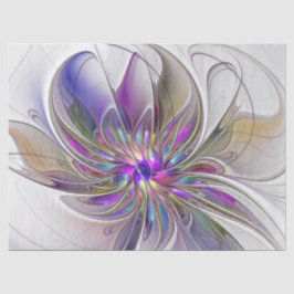 Kraftfull, färglös Abstrakt Fractal Art Flower