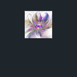 Kraftfull, färglös Abstrakt Fractal Art Flower Canvastryck<br><div class="desc">En kraftfull fantasi med flera färger, en unik blommigt-fractal konst. Utformning för kanvastrycket med mera.</div>