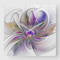 Kraftfull, färglös Abstrakt Fractal Art Flower