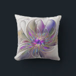 Kraftfull, färglös Abstrakt Fractal Art Flower Kudde<br><div class="desc">En kraftfull fantasi med flera färger,  en unik blommigt Fractal Art. Design för din utomhuskudde med mera.</div>