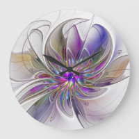 Kraftfull, färglös Abstrakt Fractal Art Flower
