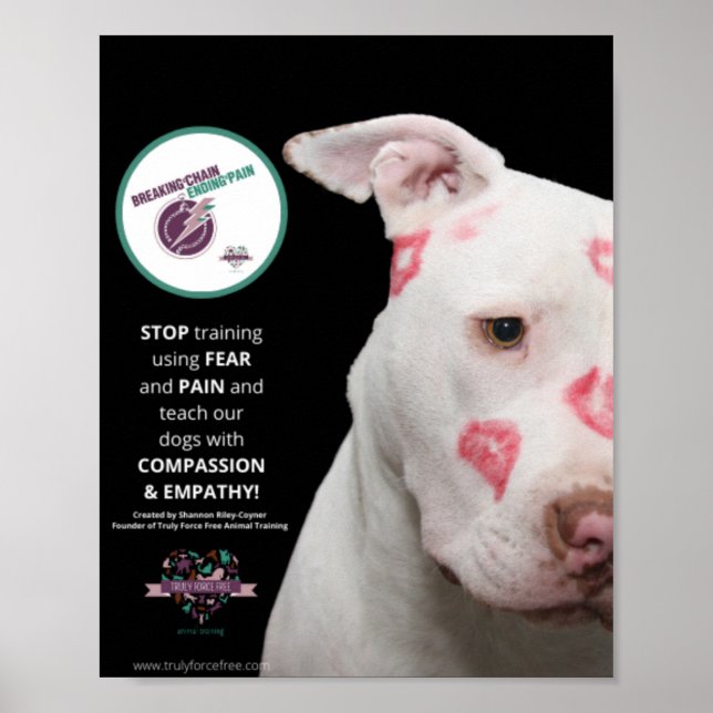 Kraftfull fri djurfällaBryt kedjan Poster (Framsidan)