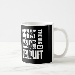 Kraftfull - Fyrkant, Bench, Deadlift Kaffemugg