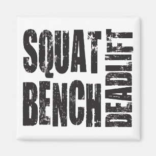 Kraftfull - Fyrkant, Bench, Deadlift Magnet
