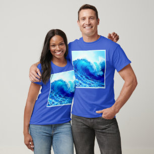 Kraftfull havsvågdesign t shirt