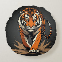 Kraftfull laddande tiger