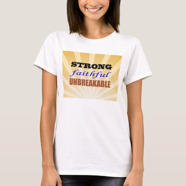 Kraftfull, lätthanterlig tee shirt (Framsida)