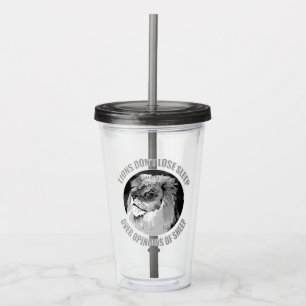 Kraftfull Lejon och ledarskap Take Away Mugg