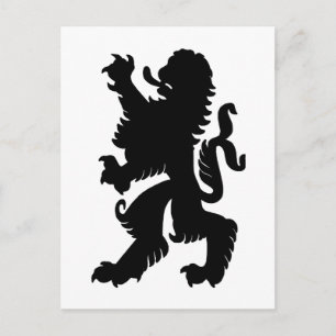 Kraftfull Lejon Postkort Vykort