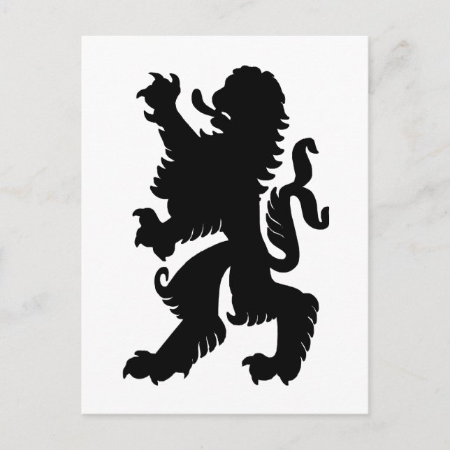 Kraftfull Lejon Postkort Vykort (Framsida)
