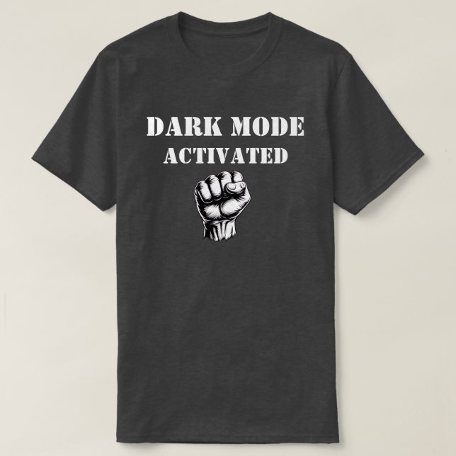 Kraftfull Minimal T-Shirt med Knuten Näve (Design framsida)