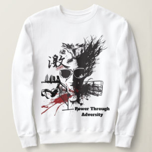 Kraftfull Motiveringell Pullover T Shirt