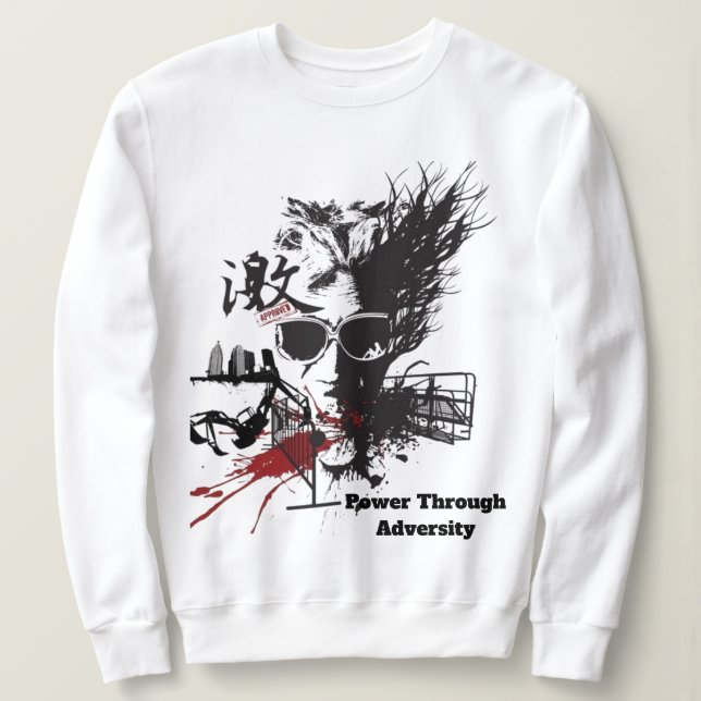Kraftfull Motiveringell Pullover T Shirt (Design framsida)