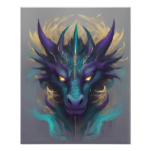 Kraftfull Mythical Dragon Head
