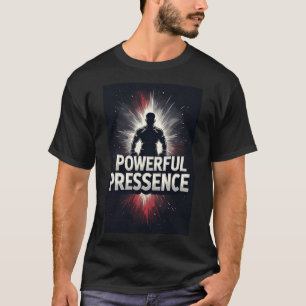 Kraftfull närvaro: Modig silhuett T Shirt