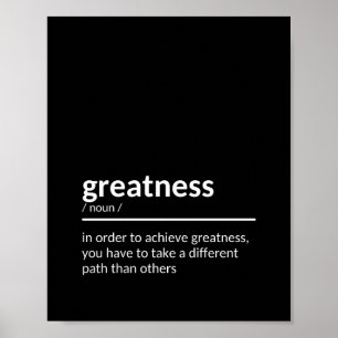 Kraftfull offert till Inspire Greatness Poster
