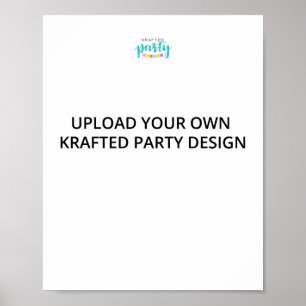 Kraftfull Party DIY 8 x 10-tecken Poster