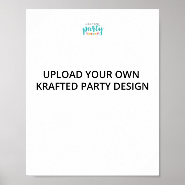 Kraftfull Party DIY 8 x 10-tecken Poster (Framsidan)
