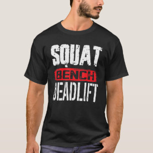 Kraftfull PowerLyft Weightli med fyrkantsbelysning T Shirt