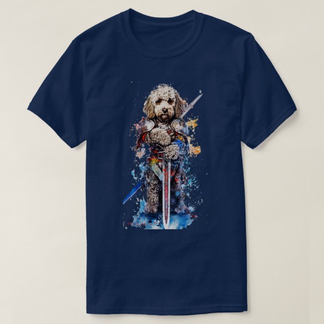 Kraftfull Pudel T Shirt (Design framsida)