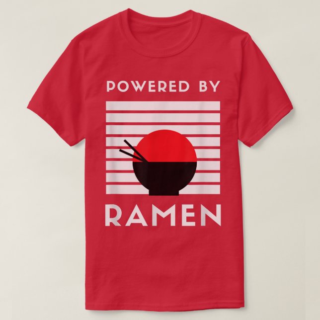 Kraftfull Ramen - Japansk Food Noodle Kärlek Anime T Shirt (Design framsida)